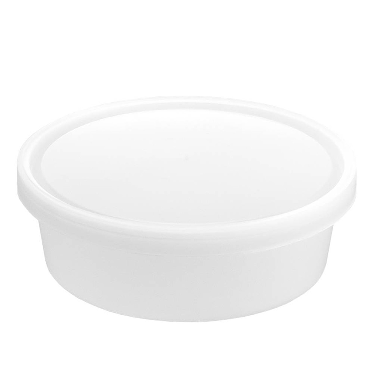 RW Base 4 oz Round Silver Tin Container - with Screw Lid - 100 count box