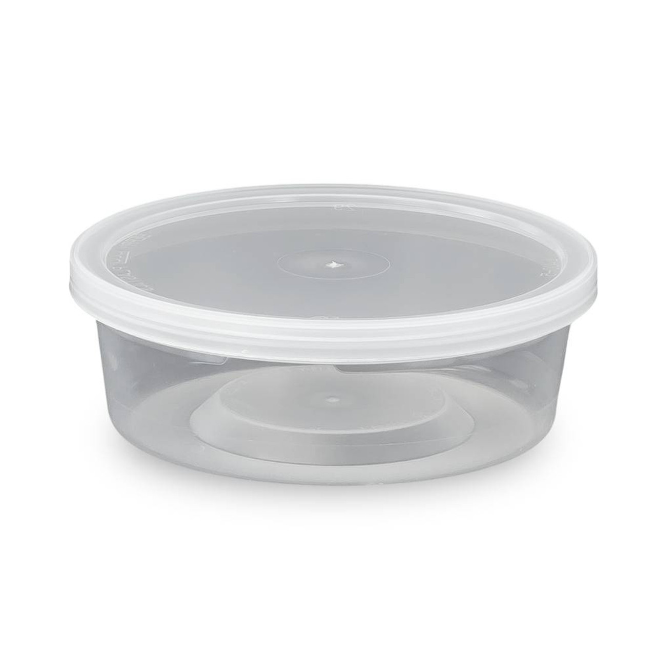 8 oz. BPA Free Food Grade Round Container with Lid (T41008CP) - starting  quantity 50 count - FREE SHIPPING