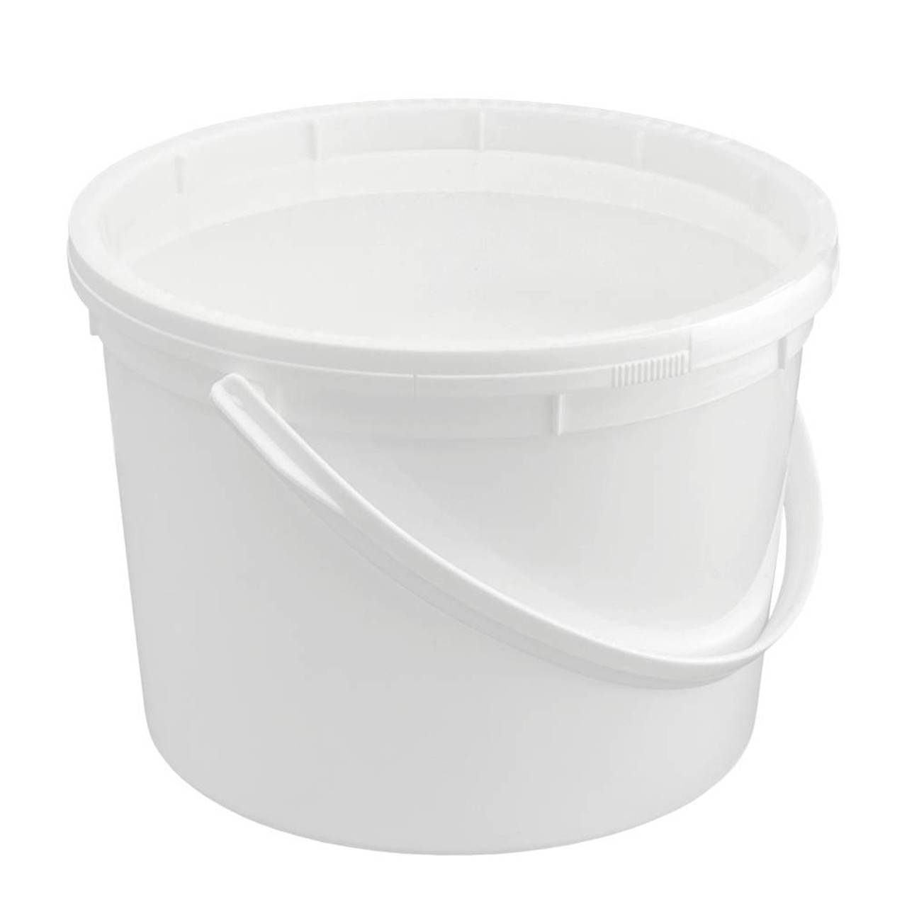 Amosfun 2 Pcs 2L Food Grade Plastic Hand Bucket Transparent Round Storage  Bucket Household Ice Cream Storage Tank with Lid