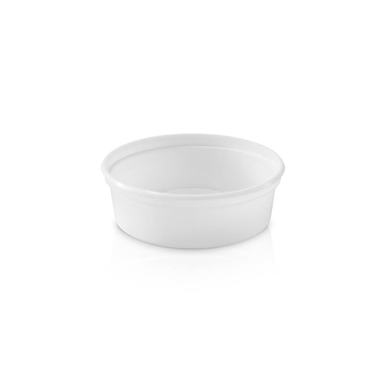 4 oz. BPA Free Food Grade Round Pry-Off Containers (T20604PR) - 1000 count  - case - White