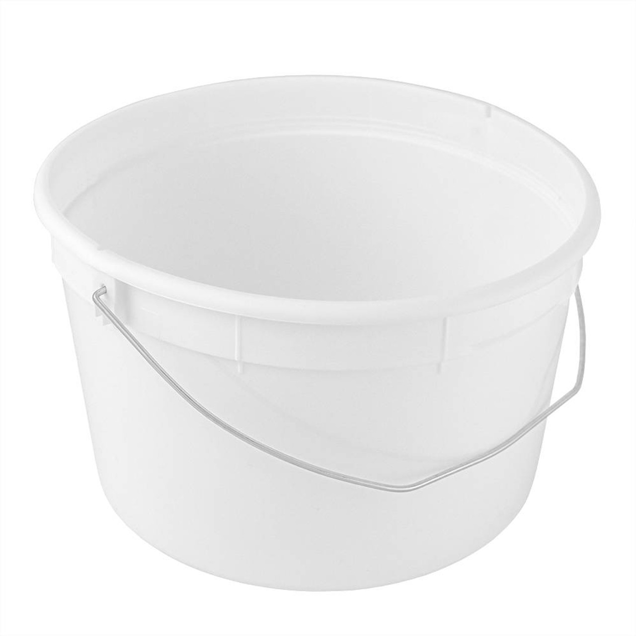 1 gal. BPA Free Food Grade Round Bucket with Wire Handle (T809128W) - 120  count - case