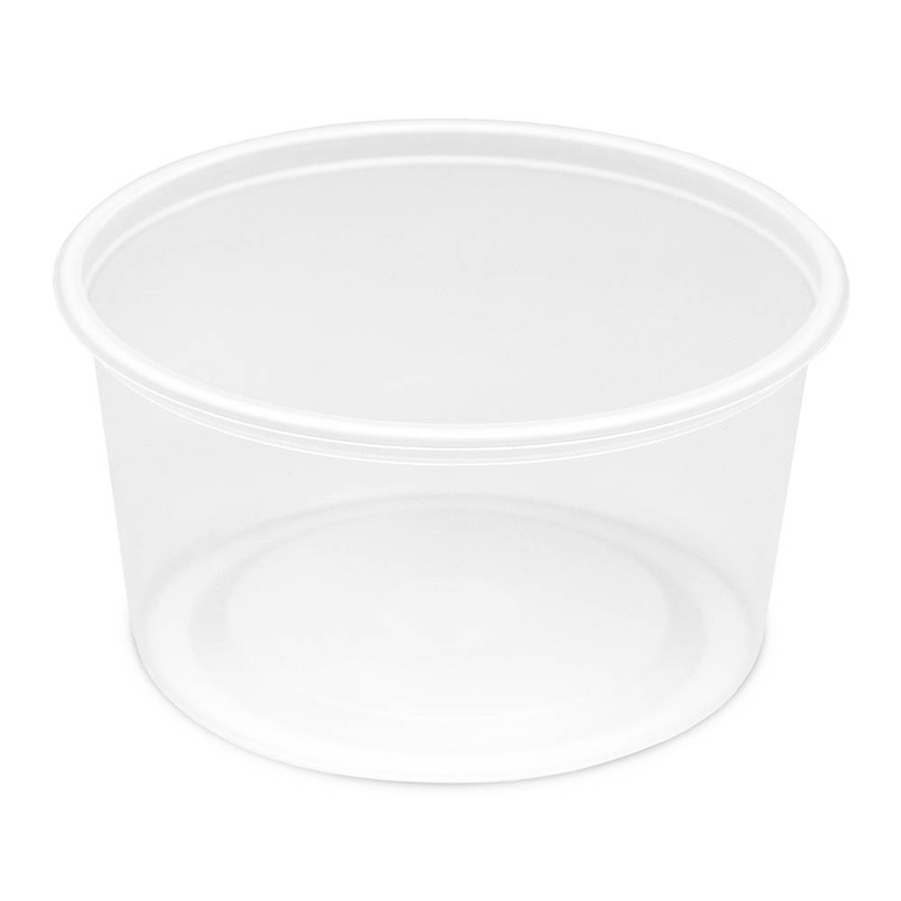 Clear Round Plastic Container