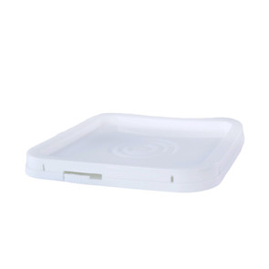 LQ4SQFIGTS - BPA Free Food Grade 4 Gallon Square White Bucket Lid