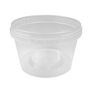 16 oz Tamper-Resistant Polypropylene Clear Container - 500 count (case)