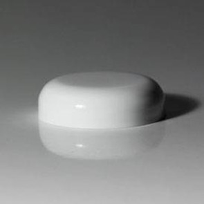 58-400 Continuous Thread Round Lid/Closure (CC58400SS) - Domed or Flat/Smooth - Lined or Unlined - White - case