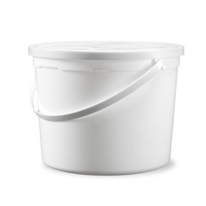 1.25 gal. BPA Free Food Grade Round Bucket with Lid (T808160B & L808) - starting quantity 12 count - FREE SHIPPING