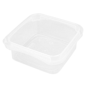 8 oz. BPA Free Food Grade SelecTE (Tamper Evident) Square Container (T4X408IMLCP) - 780 count - case