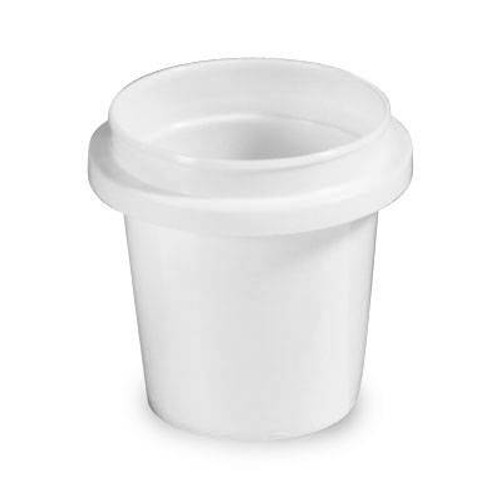 4 oz. BPA Free Food Grade Round Pry-Off Containers (T20604PR) - 1000 count - case - White