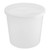 64 oz. BPA Free Food Grade Round Container with Lid (T60264CA & L602 or L602RCA) - starting quantity 25 - FREE SHIPPING