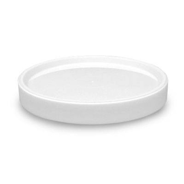 L602LRCA - Food Grade  Long Skirt Round Recessed Lids ONLY - Translucent - 230 count - Case
