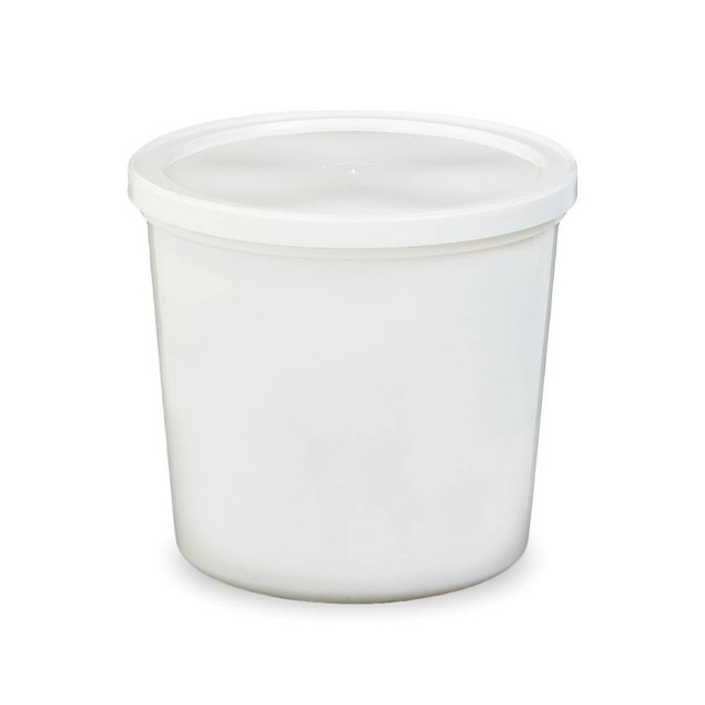 64 oz. BPA Free Food Grade Round Container with Lid (T60264CA & L602 or L602RCA) - starting quantity 25 - FREE SHIPPING