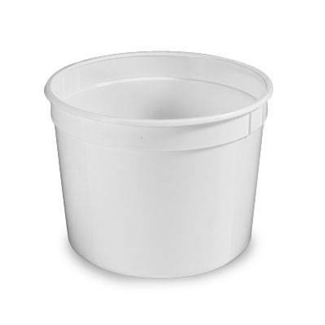 50 oz. BPA Free Food Grade Round White Container (T51350CP) - 300 count - case