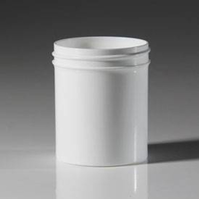 2 oz. Single Wall Straight Base Plastic Jar (JSW024800PP) - White - 520 count - case