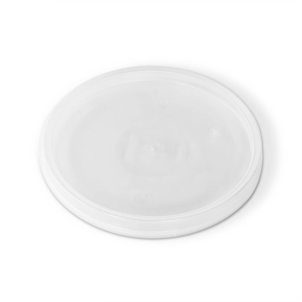 53 oz. Food Grade Flex-off Round Plastic Container (T61053FXCP) - Clarified  (Clear) - 150 count - case