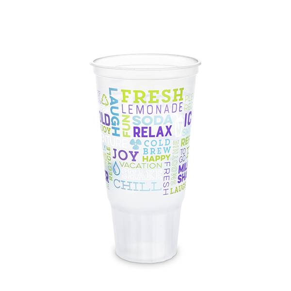 Choice 22 oz. Poly Paper Cold Cup - 1000/Case