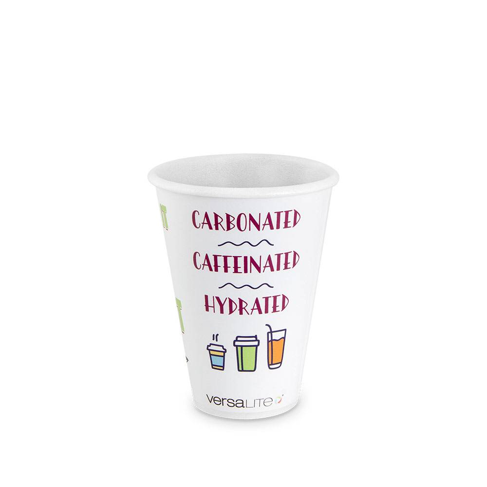 Versalite Polypropylene (PP) Cafe Collection Cups WITH LIDS for Hot Drinks  - Various Sizes & Quantities