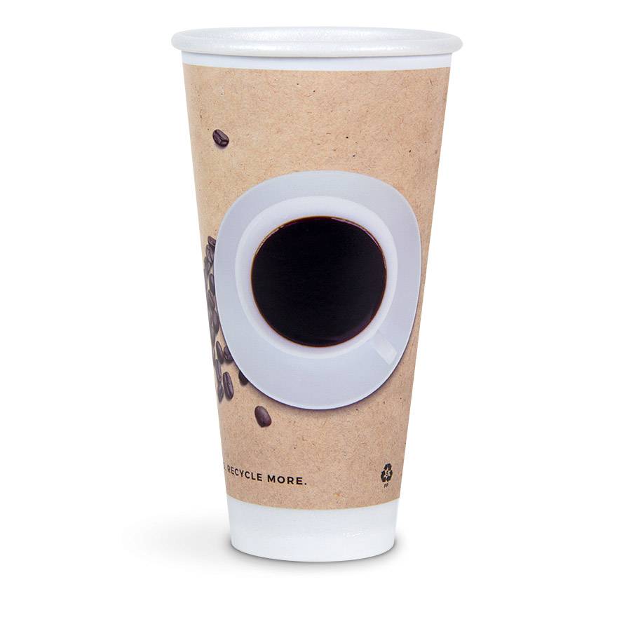 Choice 10 oz. White Smooth Double Wall Paper Hot Cup - 500/Case