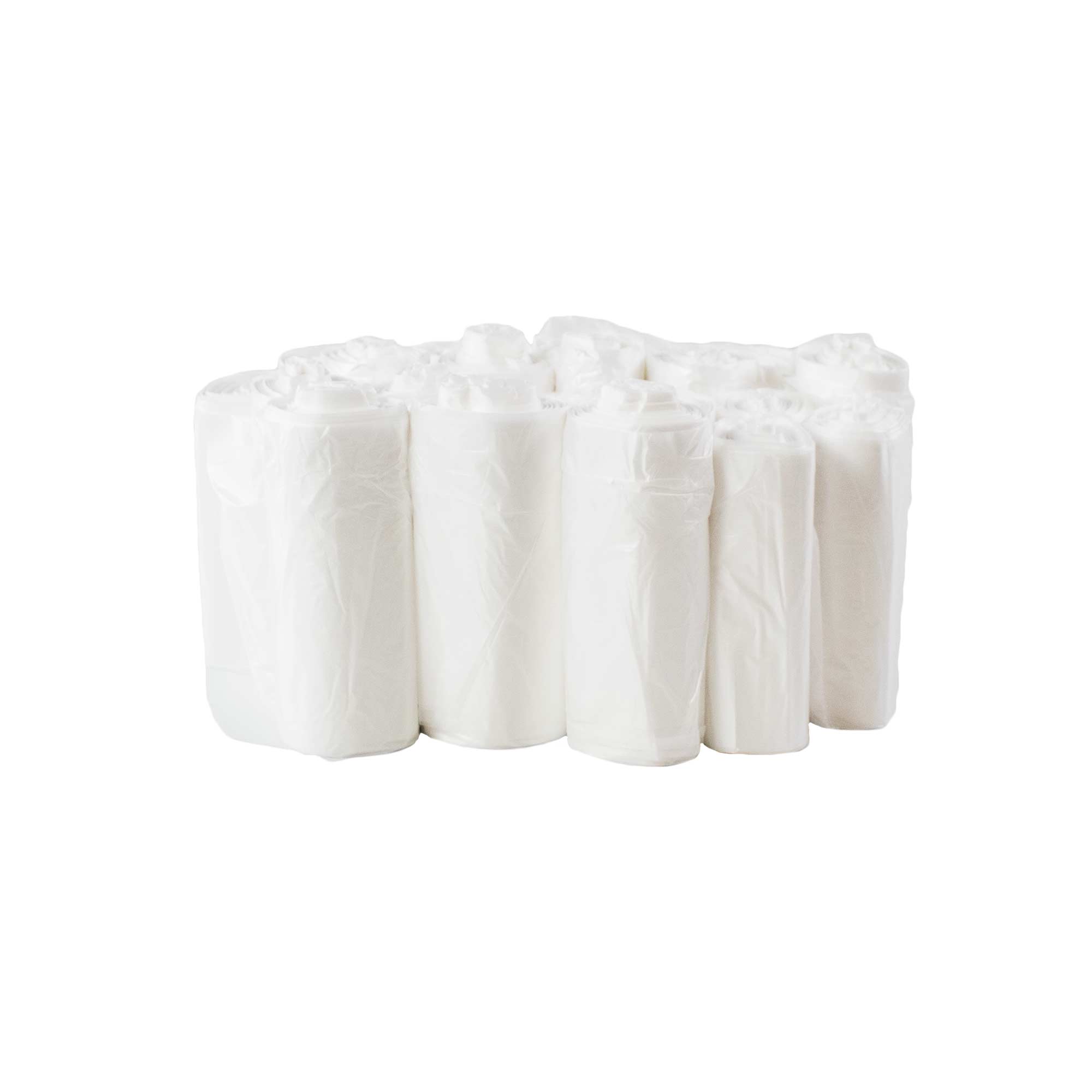 12-16 Gallon Clear Trash Bags 24x33 8 Micron 1000 Bags