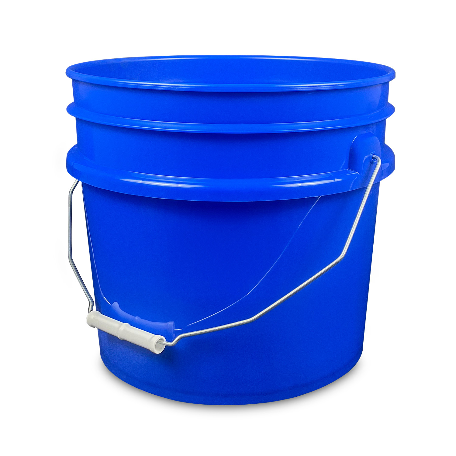 Bucket - 3.5 Gallon Bucket Metal Handle with lid, Aqua Blue color
