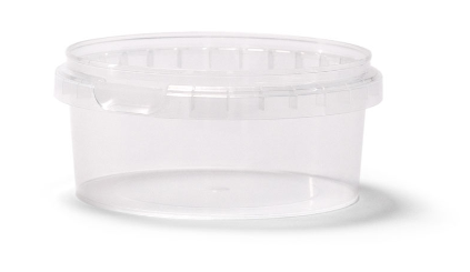 32oz White PP Plastic Round Snap-Lock Containers (Tamper-Evident Lid) - White