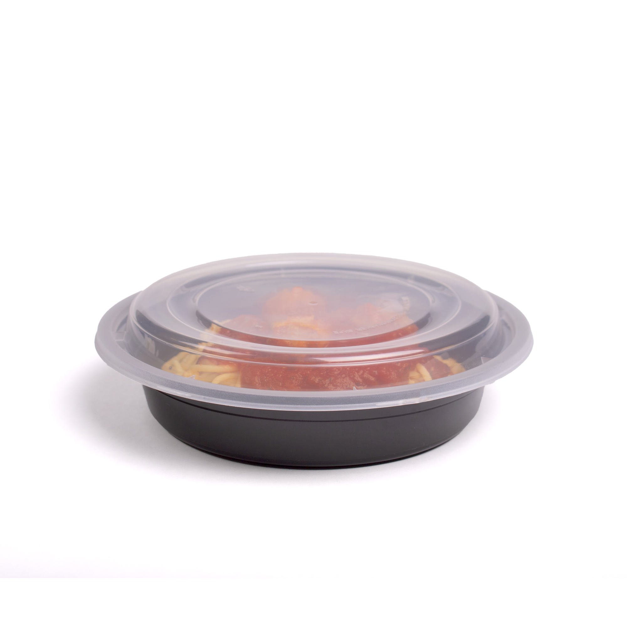 24 oz. White PP Plastic Round Container, L513