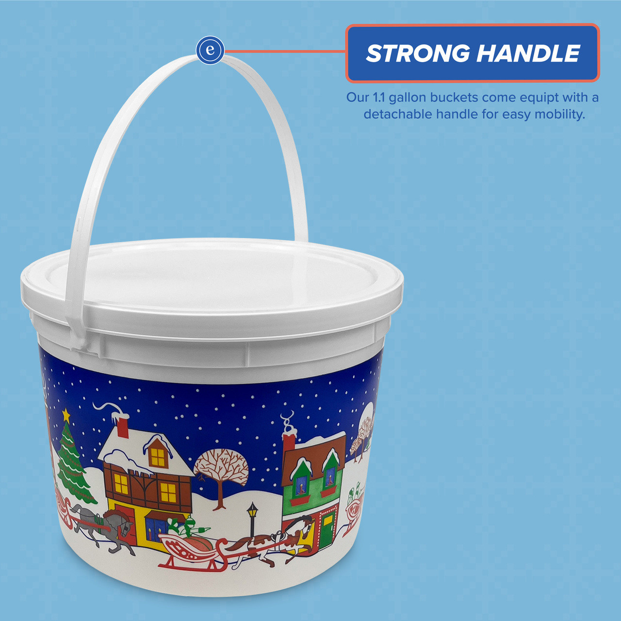 Plastic Buckets With Lid Frosty 18 Ltr at Rs 153