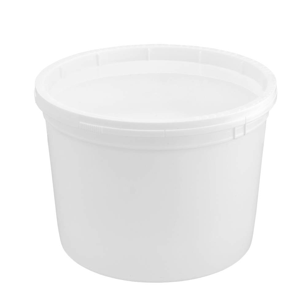 ePackageSupply 1 Gallon (128 oz) Food Storage Containers with Lids -  Freezer and Microwave Safe Storage Containers, Round Plastic Containers  with Lid