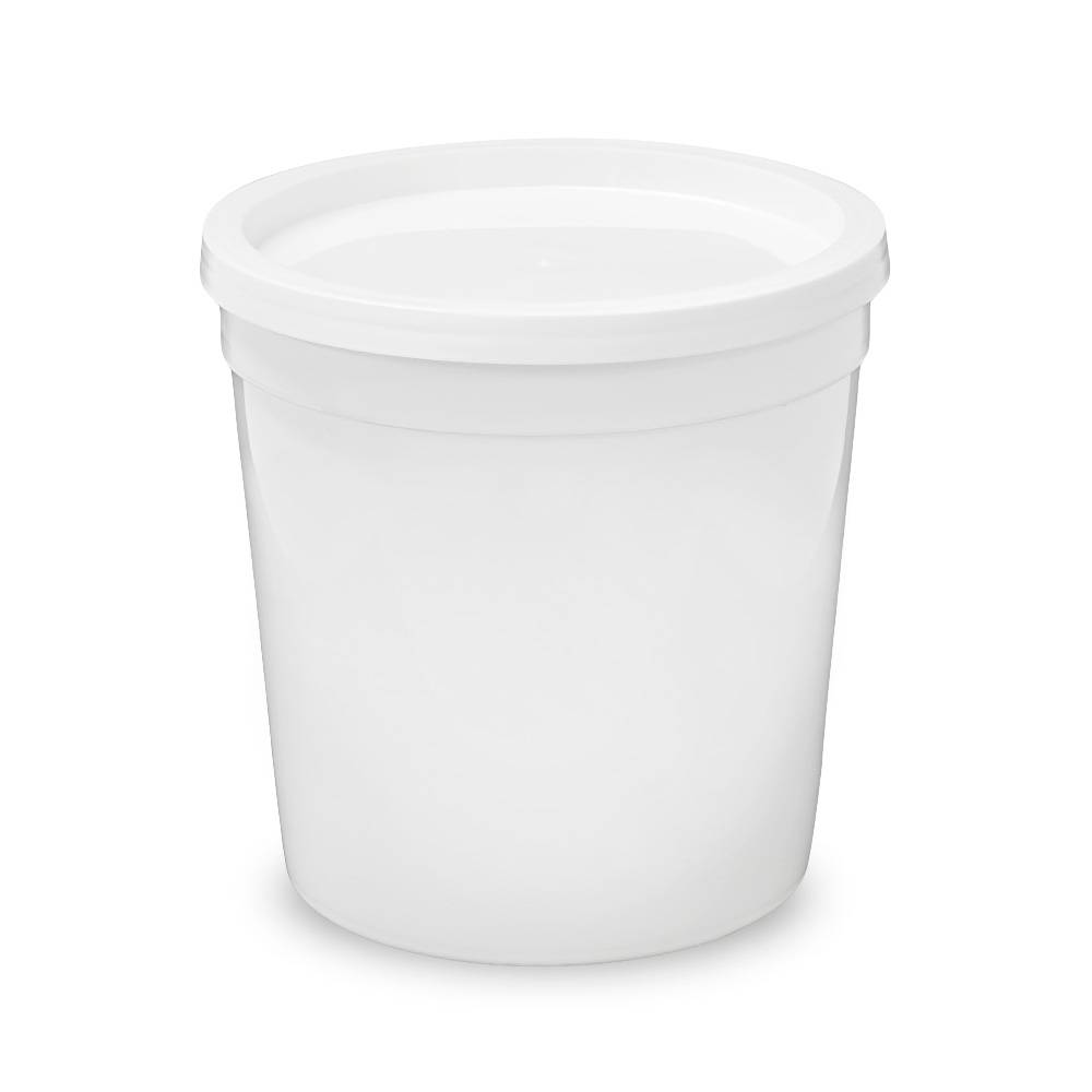 4 Gallon BPA Free Food Grade White Bucket with Plastic Handle - 240 count -  Pallet - ePackageSupply