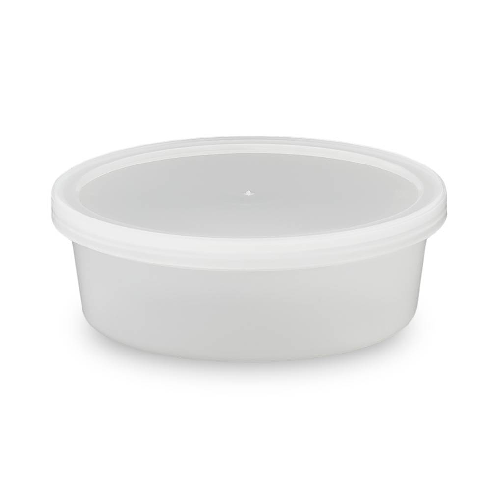 8 oz. BPA Free Food Grade Round Container with Lid (T41008CP