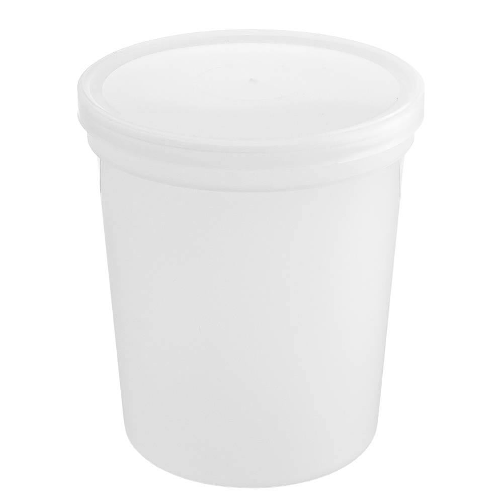 1/4 Gallon (32 oz.) BPA Free Food Grade Tall Round Container with Lid  (T41032TCP) - starting quantity 25 count - FREE SHIPPING