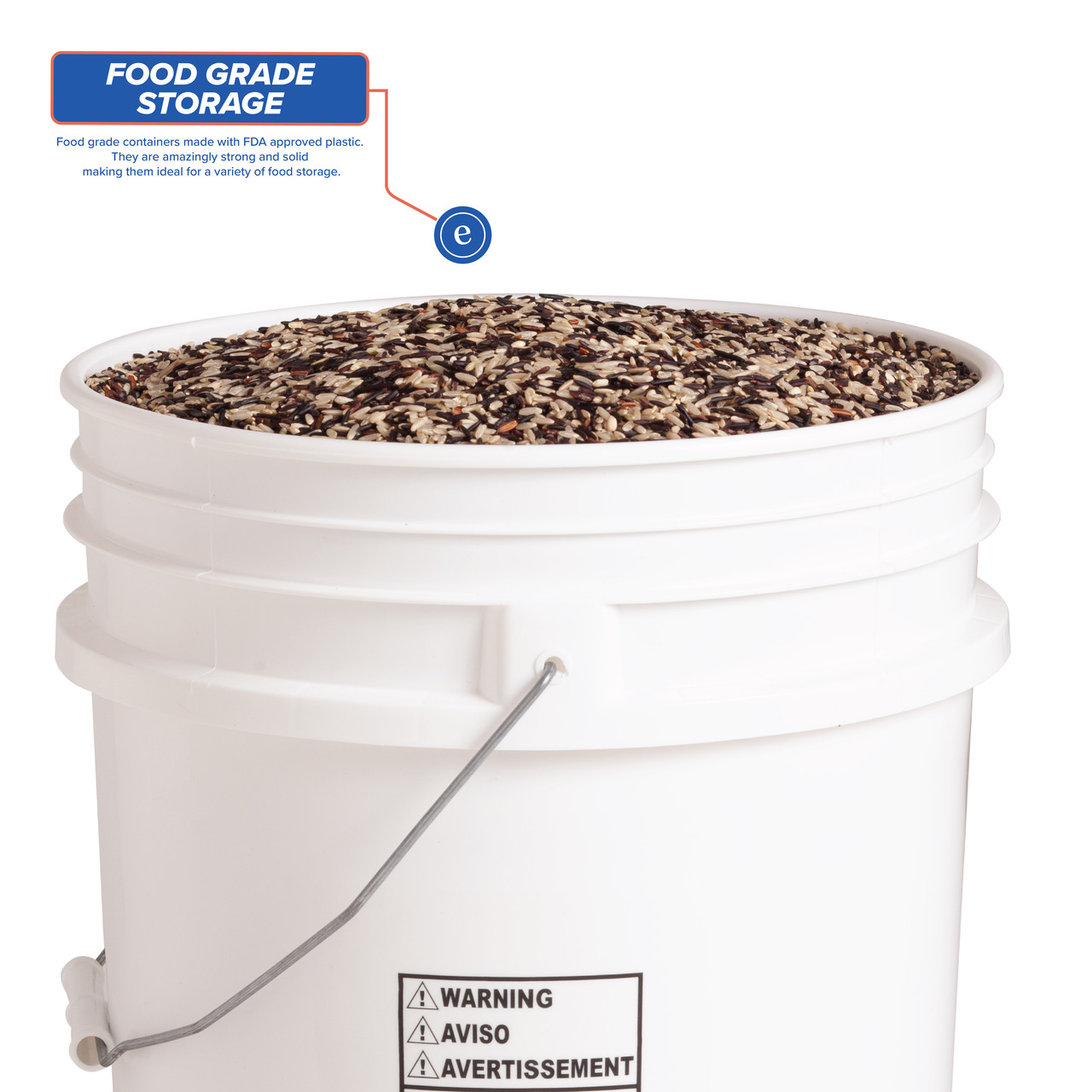 USDA Food Grade Large Storage Tubs - FDA Compliant
