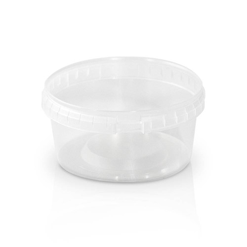 12oz Clear PP Plastic Square Snap-Lock Containers (Tamper-Evident Lid) - Clear