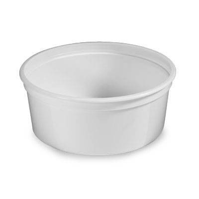 Wholesale Food Container with Divider- 32oz WHITE WITH GRAY