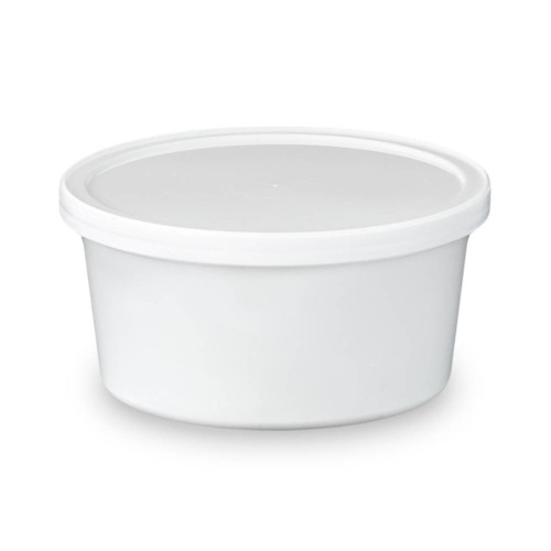 12 oz. BPA Free Food Grade Round Container with Lid (T41012CP) - starting  quantity 25 count - FREE SHIPPING