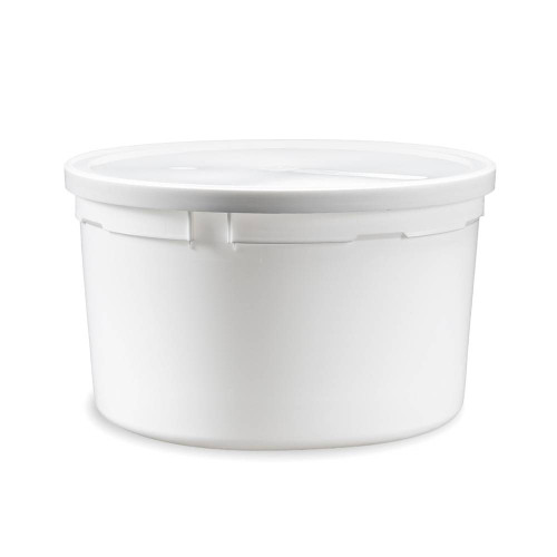 16 oz. BPA Free Food Grade Round Container with Lid (T41016CP) - starting  quantity 25 count - FREE SHIPPING