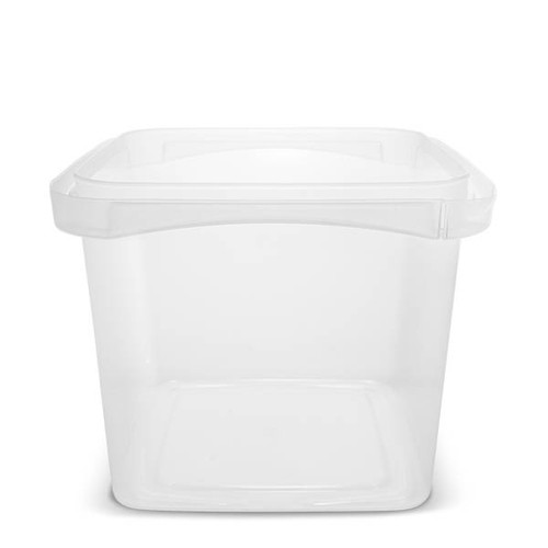 Tamper Tek 48 oz Rectangle Clear Plastic Salad Container - with Lid,  Tamper-Evident - 8 3/4