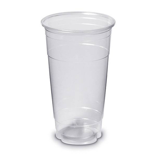 16 Oz Clear Plastic Cups PET Disposable Cold Cups with lids and Straws