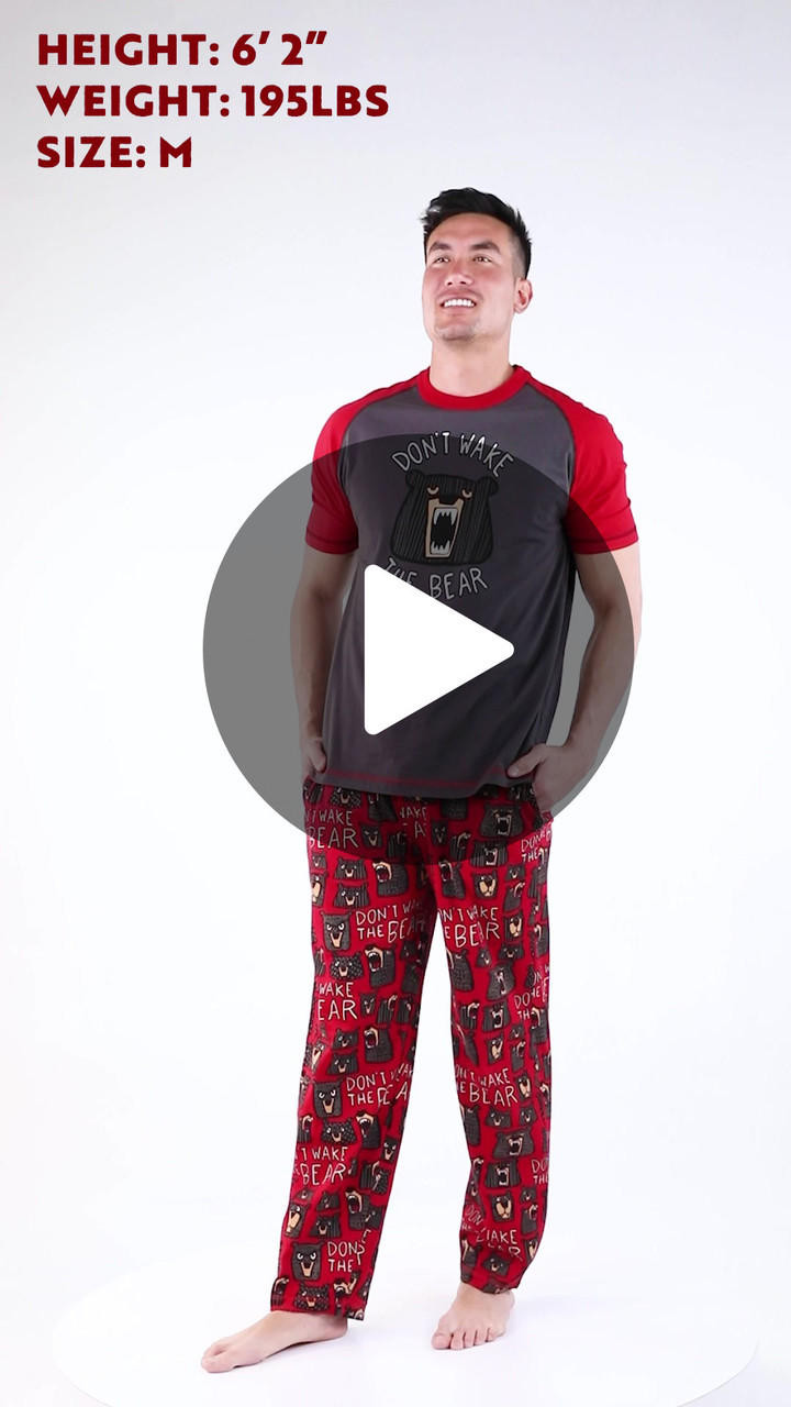 Don't Wake The Bear Men's PJ Set Lazy One