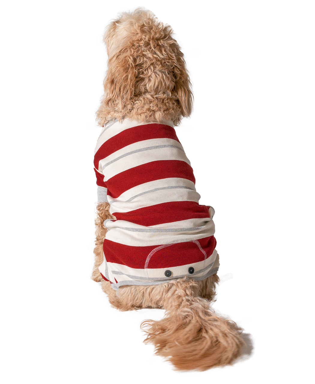 Dog Flapjack Onesie Country Stripe by LazyOne