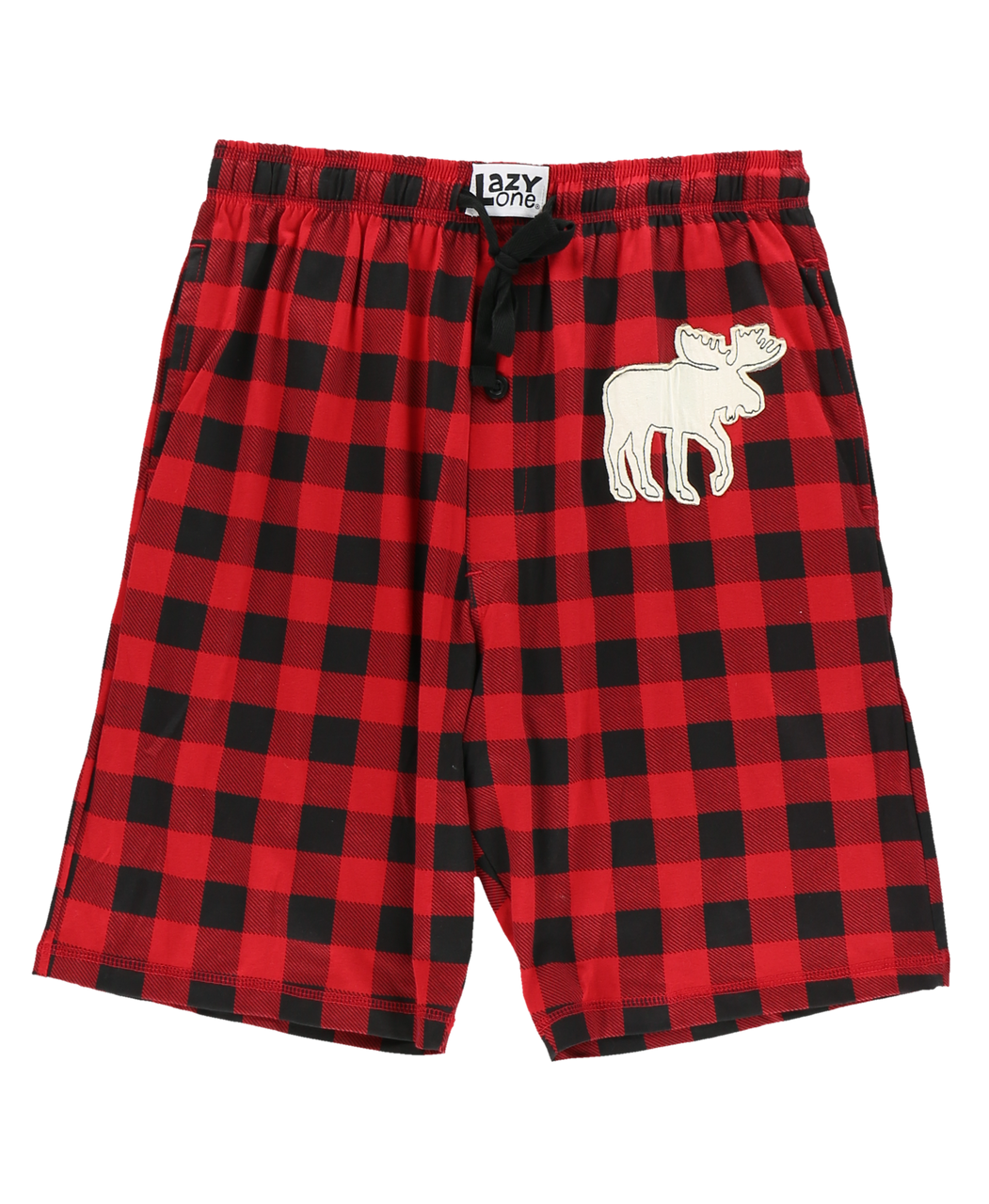 Moose Plaid Men's Pajama Shorts LazyOne