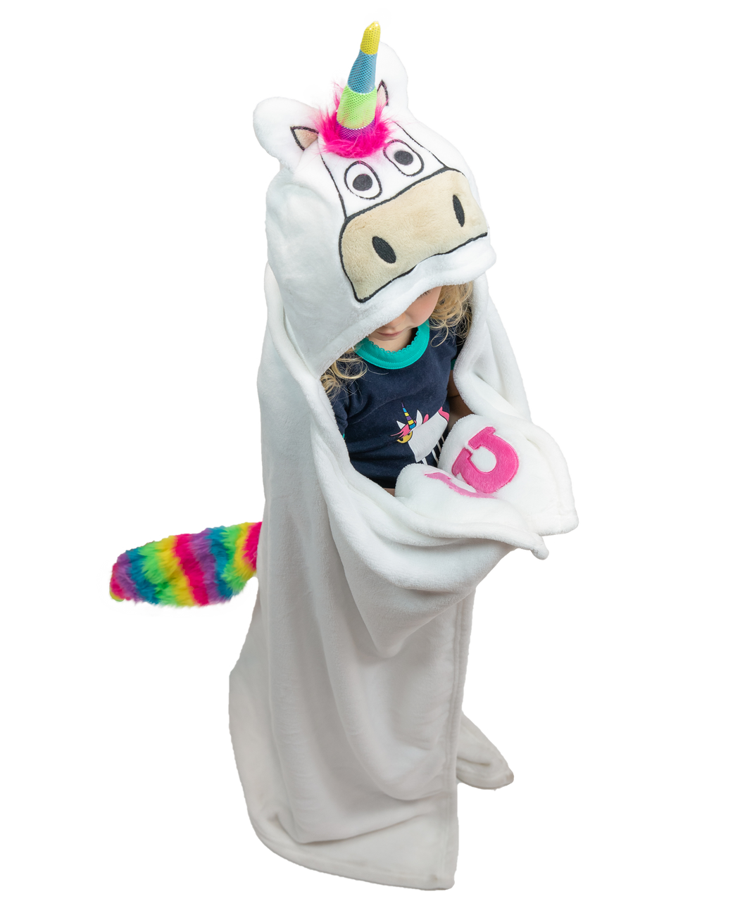 Unicorn Blanket for Kids - Girls Wearable Hooded Blanket Kids & Toddle –  Born To Unicorn