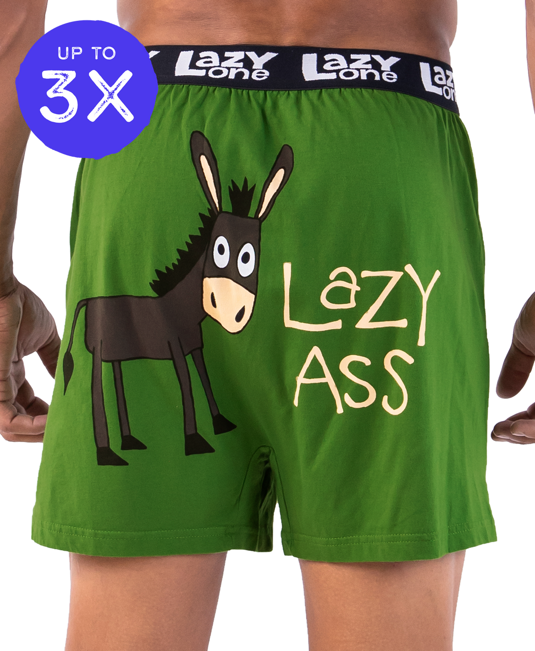 Lazy Ass Men s Donkey Funny Boxer