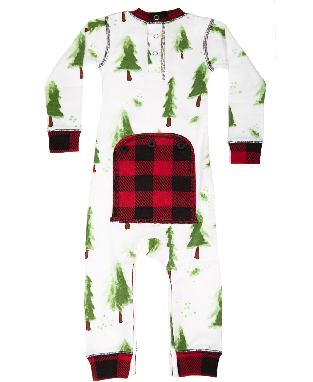 Evergreen Plaid Infant Onesie Flapjack