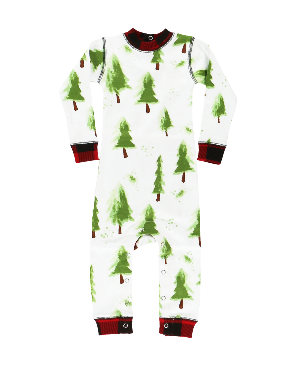 Evergreen Plaid Infant Onesie Flapjack