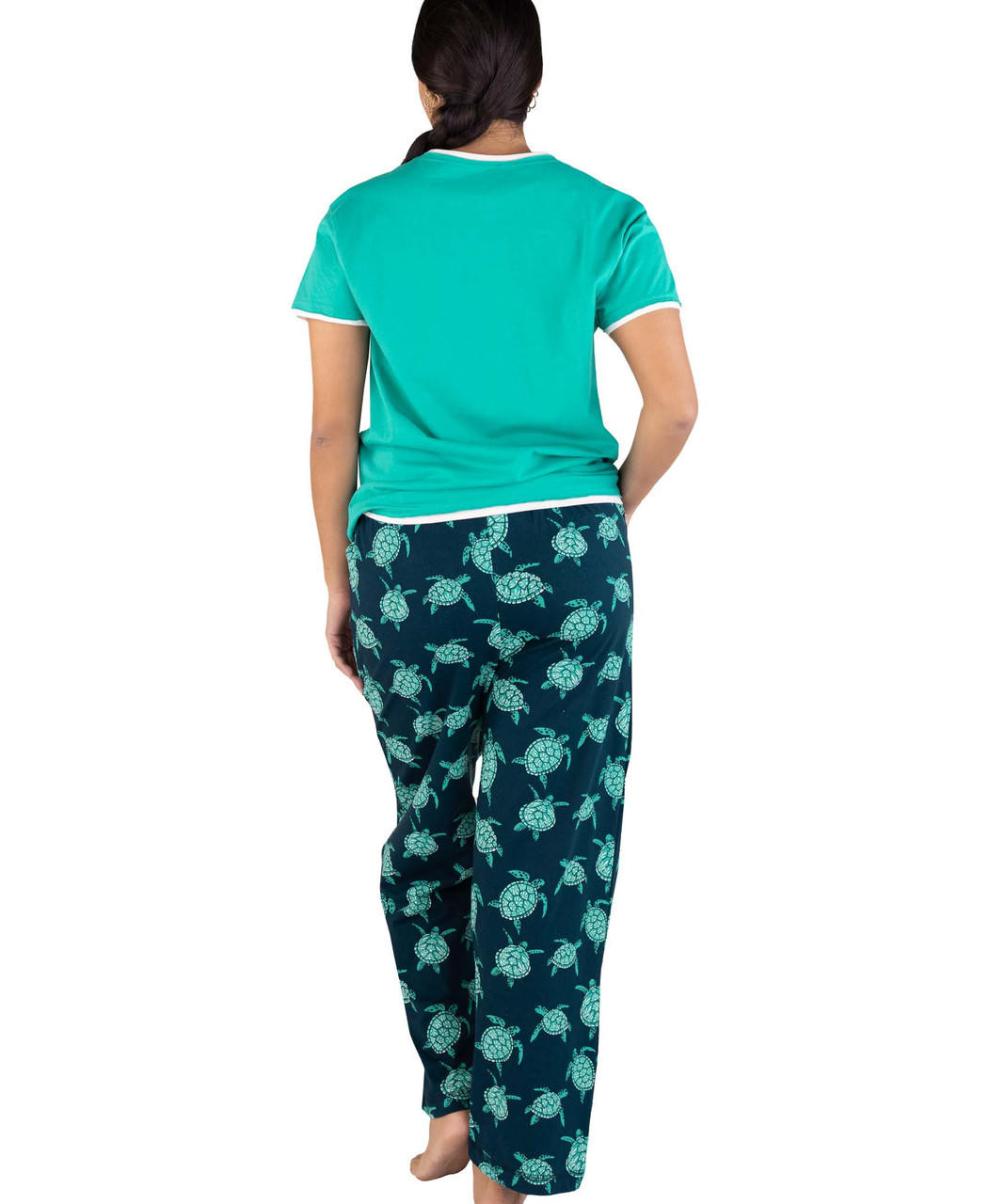 Turtle Pj Shell Turtley Awesome Women's Regular Fit Turtle PJ Set