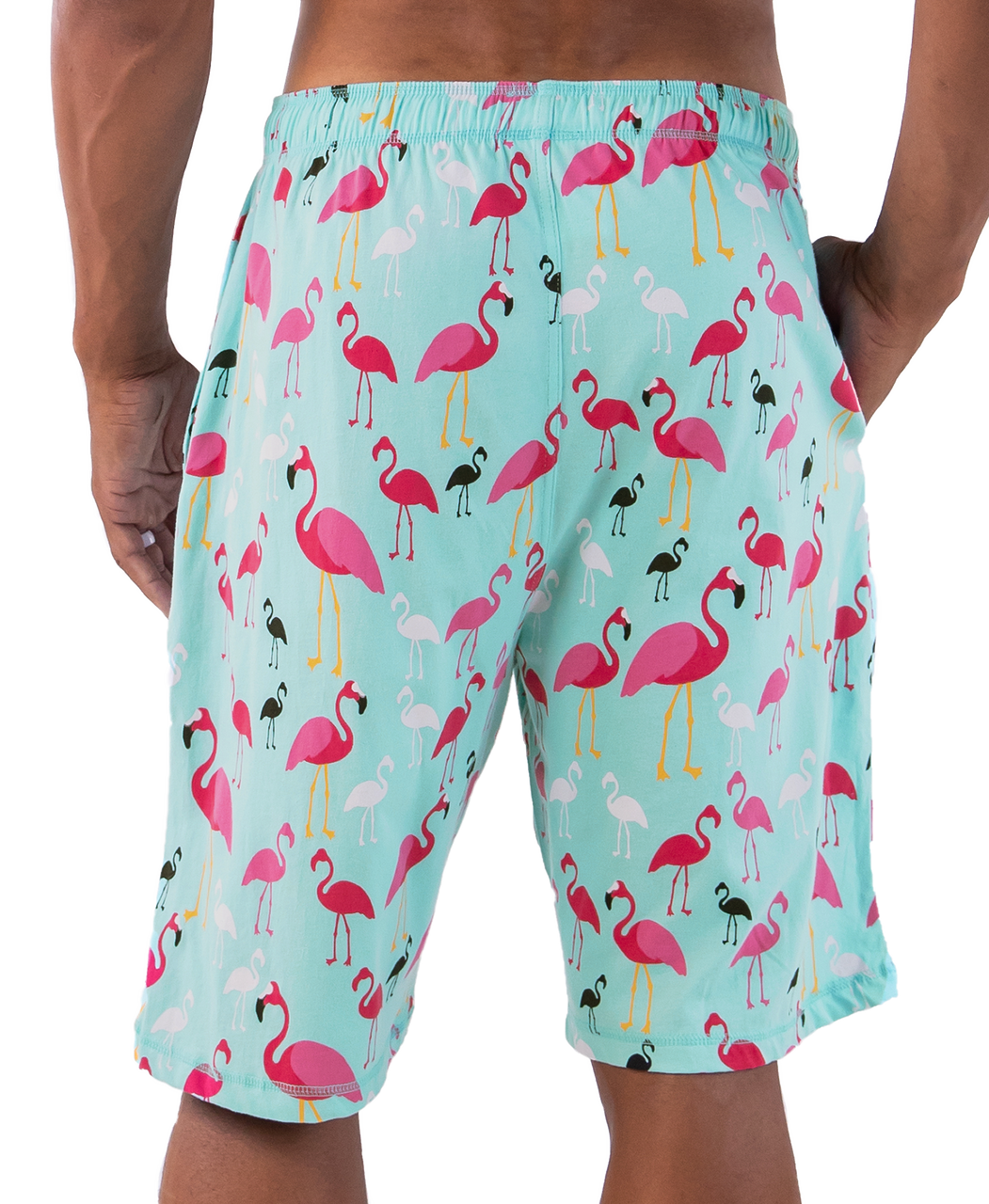 Flamingos Men's Pajama Shorts