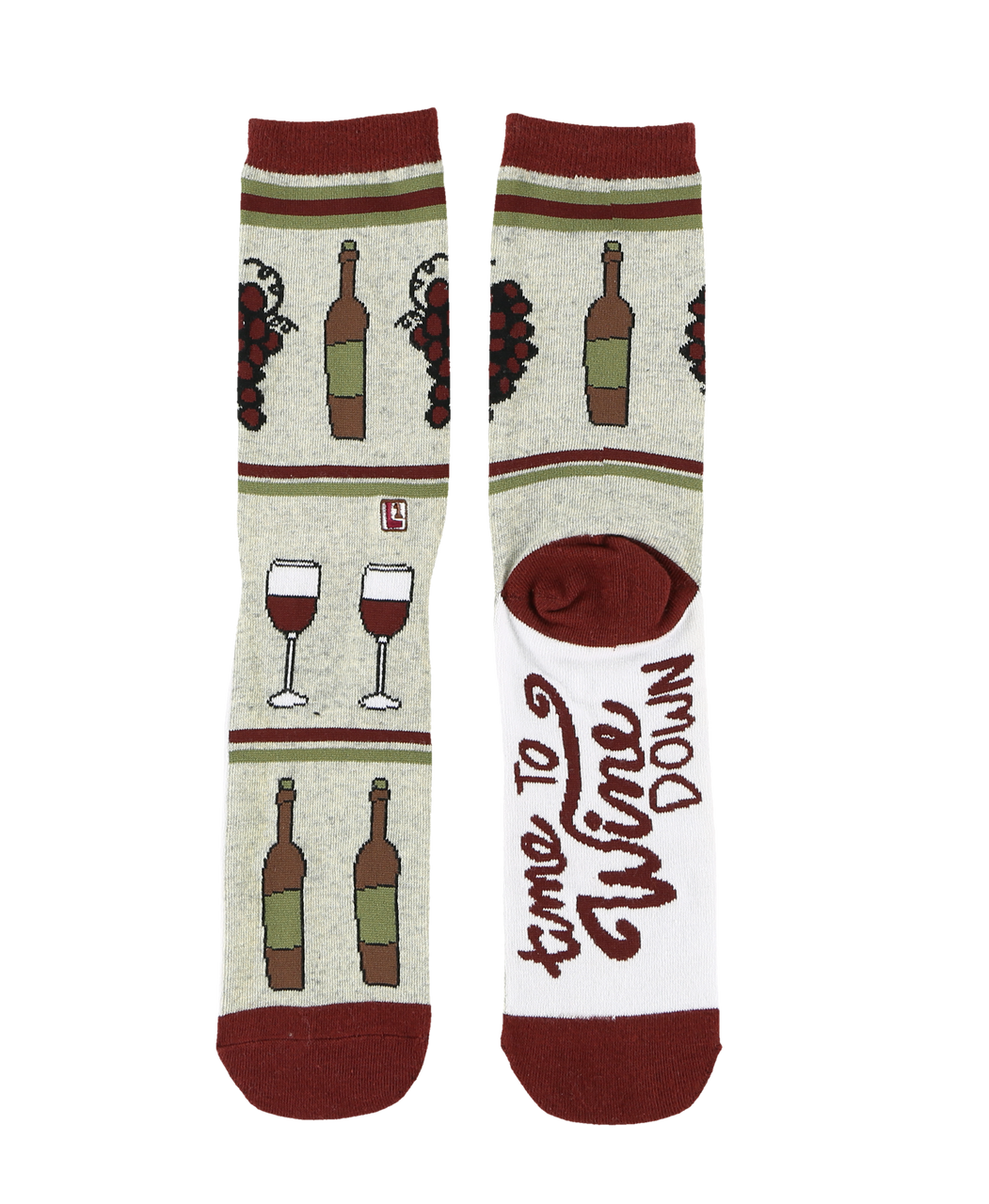 Wine Down Crew Sock