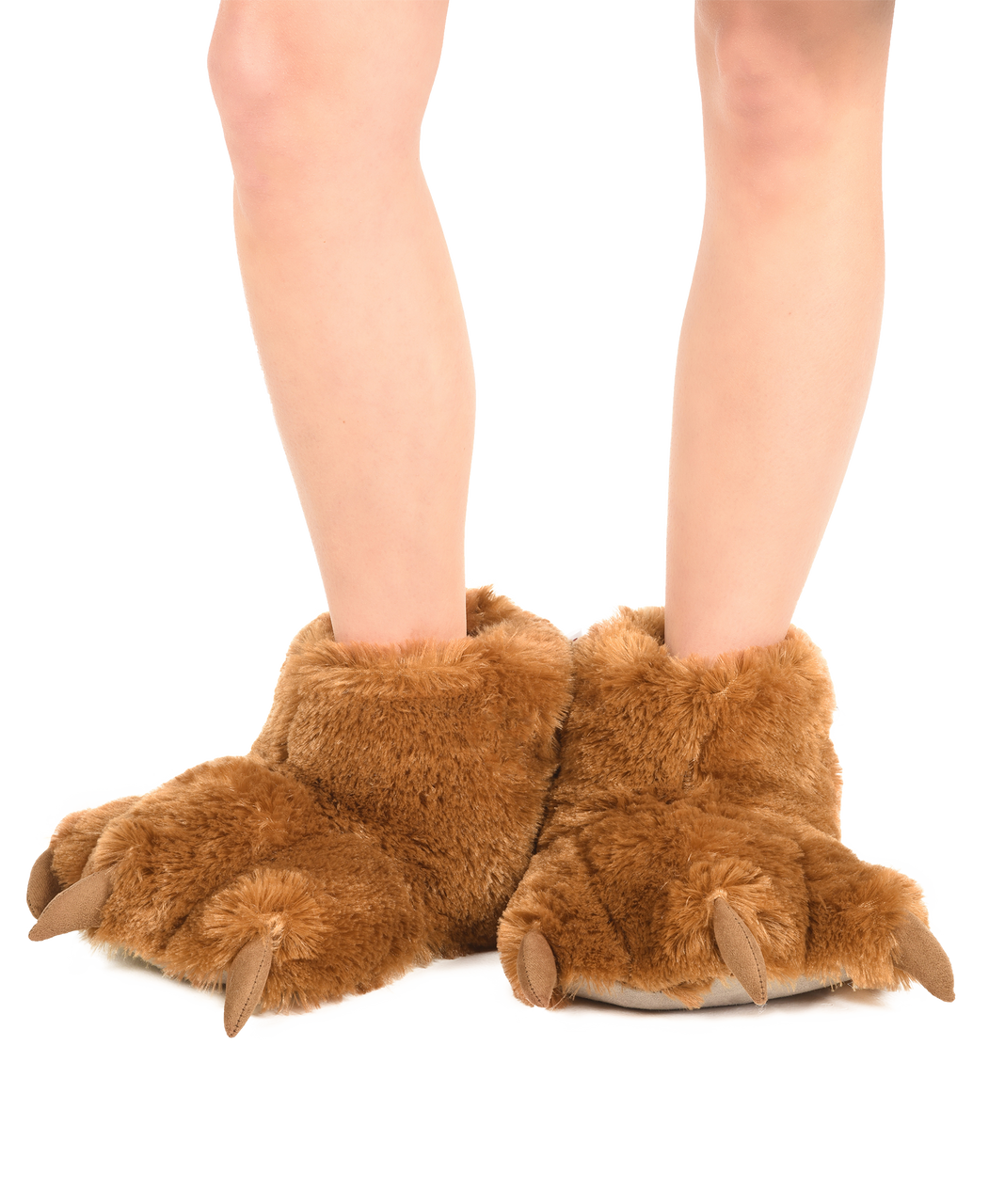 HollyHOME Claws Shoes Plush Slippers Plush Bear Paw Slippers Animal House  Slippers Brown | Paw slippers, Animal slippers, Bearpaw slippers