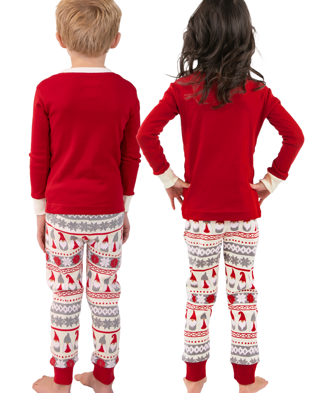 Gnome For The Holidays Kid's Long Sleeve PJ's
