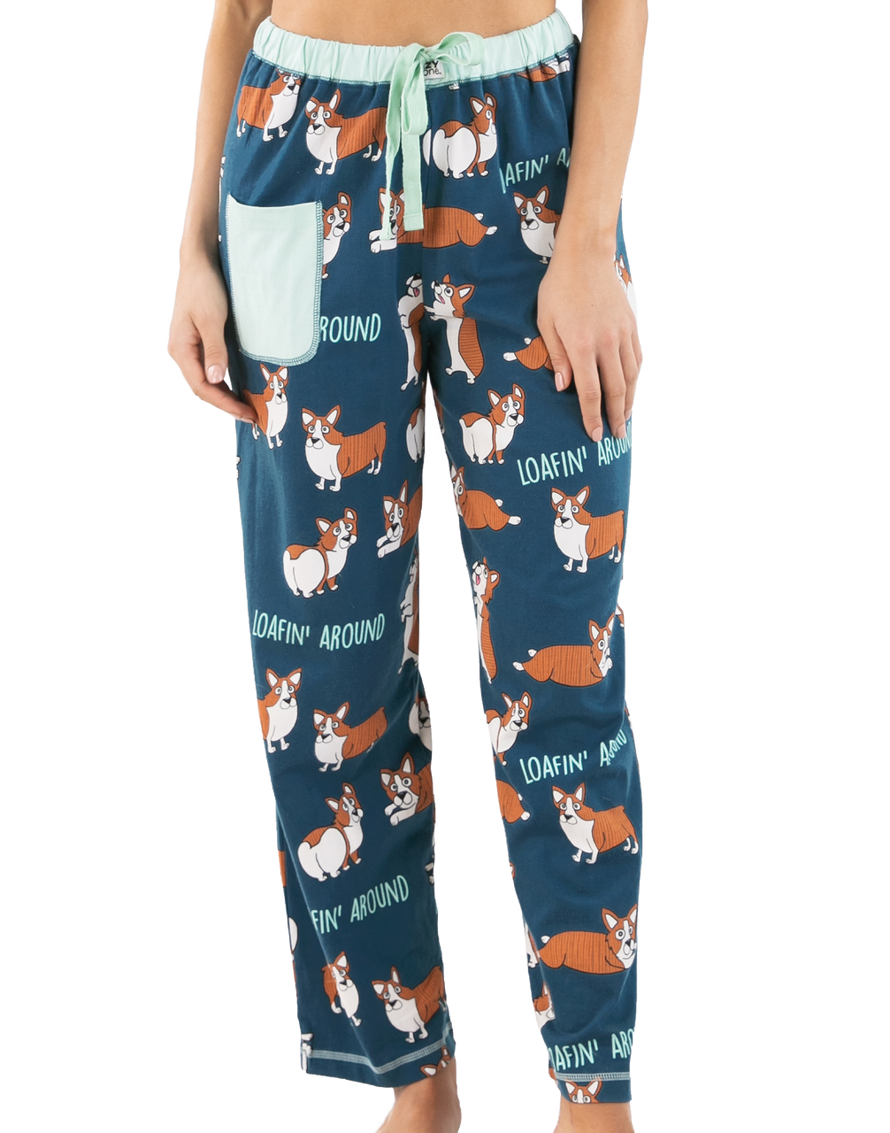 Loafin' Around Women's Regular Fit Corgi PJ Pant